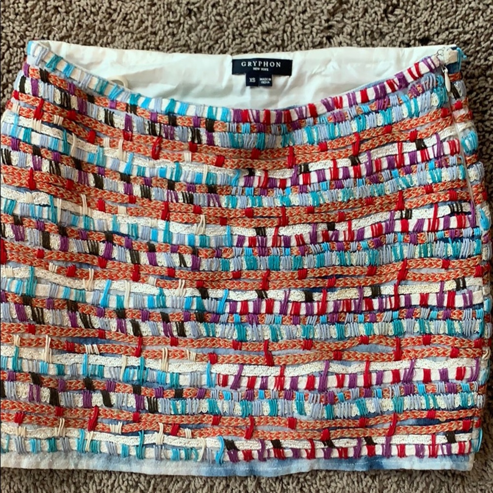 Gryphon Embroidered miniskirt